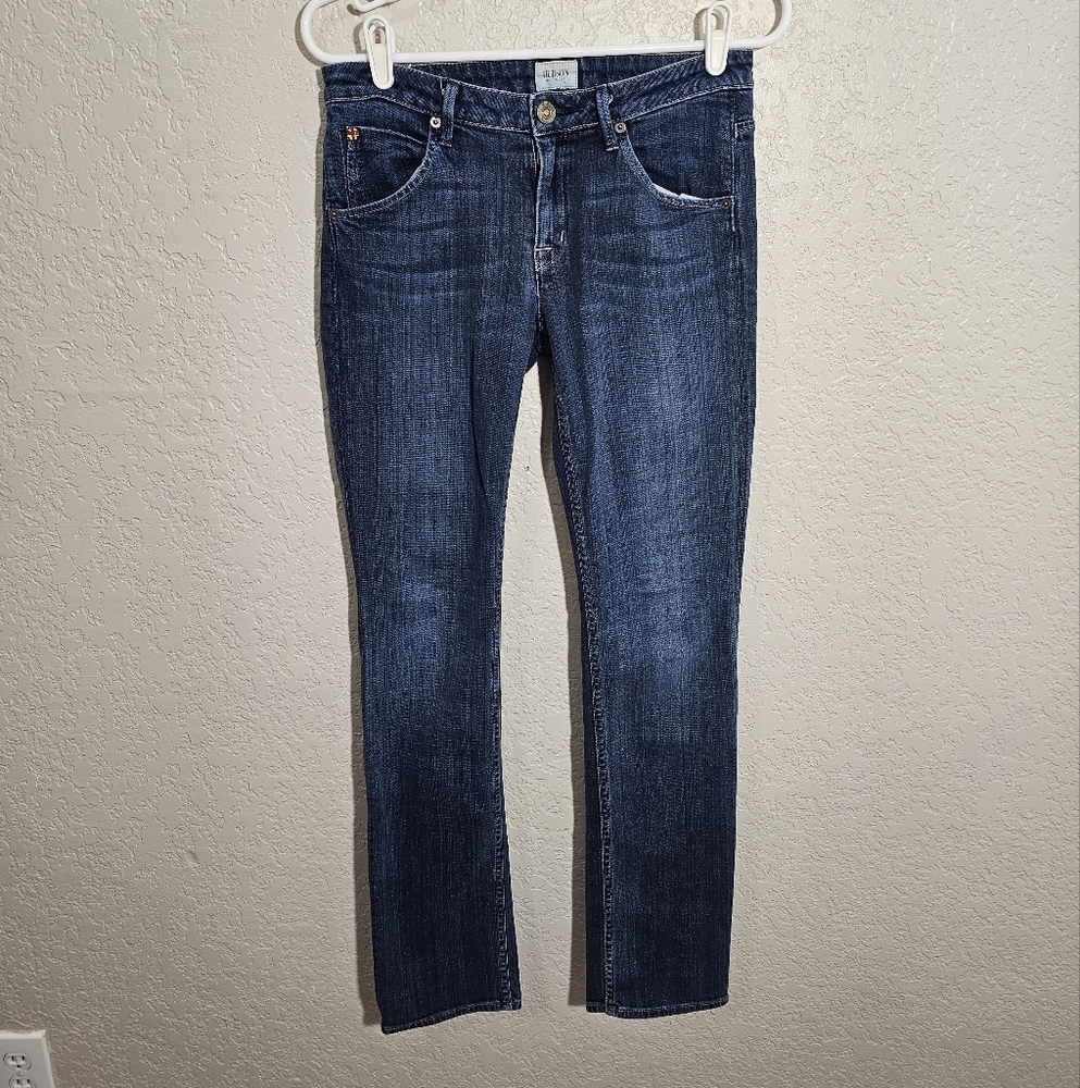 Hudson Carly Midrise Straight Leg Jeans